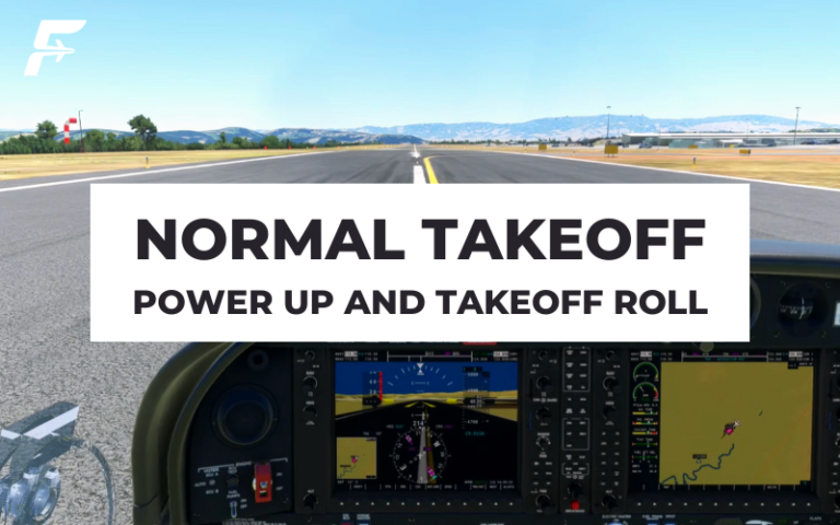 航空知識—正常起飛技巧 Power Up and Takeoff Roll
